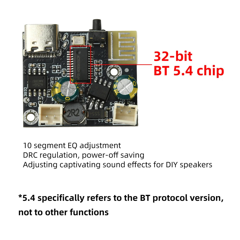 DC 5V/3.7V Tws Stereo Bluetooth Power Amplifier Board High Sound Quality Dual Channel 2x10w Sound Module Car speakers