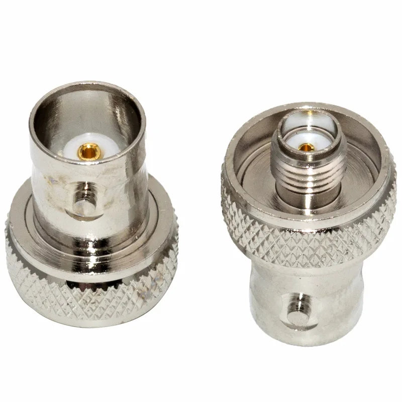 SMA Female To BNC Female Adapter Walkie Talkie Connector SMA to BNC For Two Way Radio BaoFeng UV-5R FD-880 Nickel Plated