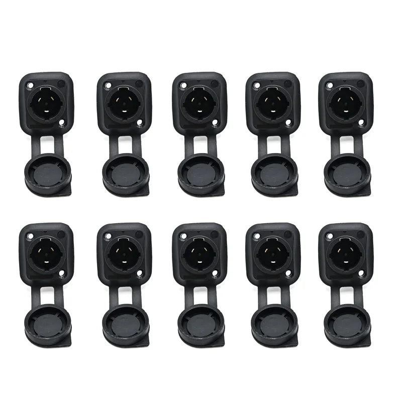 10pcs Waterproof Powercon True Power Connector Outdoor Male Female Plug Socket Twist Lock AC Connector for DJ Par Light Led Bar