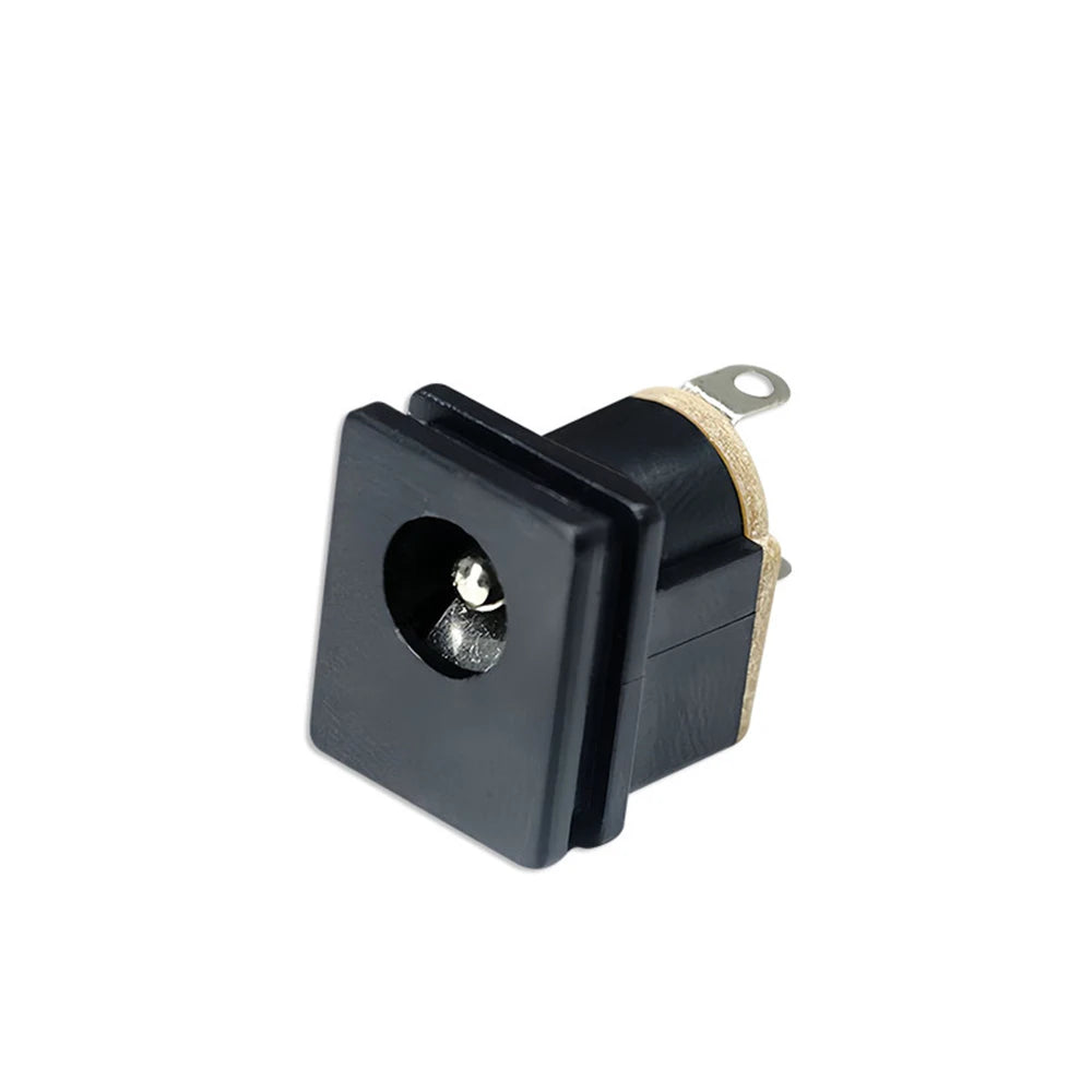 5/10pcs DC Socket Adapter Square Panel Mount DC-015 5.5x2.1MM Power Socket Connector Jack Interfaces for Electronics