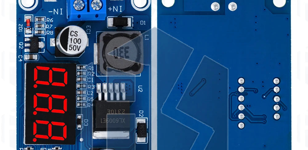 DC-DC XL6009 Digital Boost Step Up Power Supply Module Adjustable 4.5-32V to 5-52V Step-up Voltage Regulator With LED Voltmeter