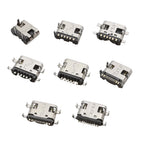 80/100Pcs Type C USB Charging Jack Welding Connectors 2Pin 6Pin 16Pin USB-C Socket For Mobile Phone PCB DIY Repair Kits
