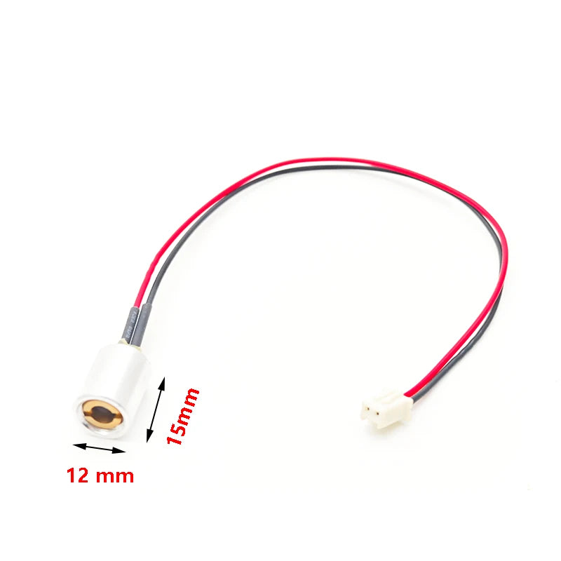 12mm 650nm 100mW Laser Diode Module 658nm 660nm Red Dot Light without Driver 12mm*15mm