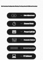 PaulKitson Professional Digital Signal Processor 4In 8Out 4.8SP DSP Speaker Management Professional Audio Stage Equipment System