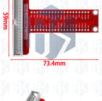 T-Type GPIO Breakout Expansion Board with 20cm FFC 40-Pin Ribbon Cable, Compatible for Raspberry Pi 2/3 Model B/B+/A+