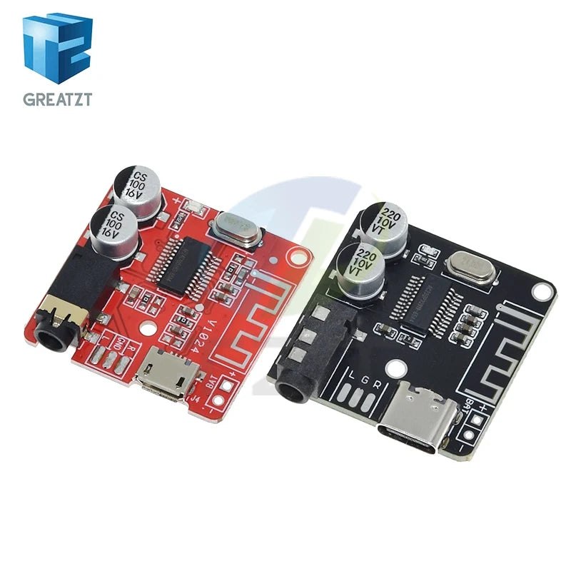 1/5PCS GREATZT DIY Bluetooth Audio Receiver Board Bluetooth 5.0 MP3 Car Audio Board Stereo Music Module 3.7-5V