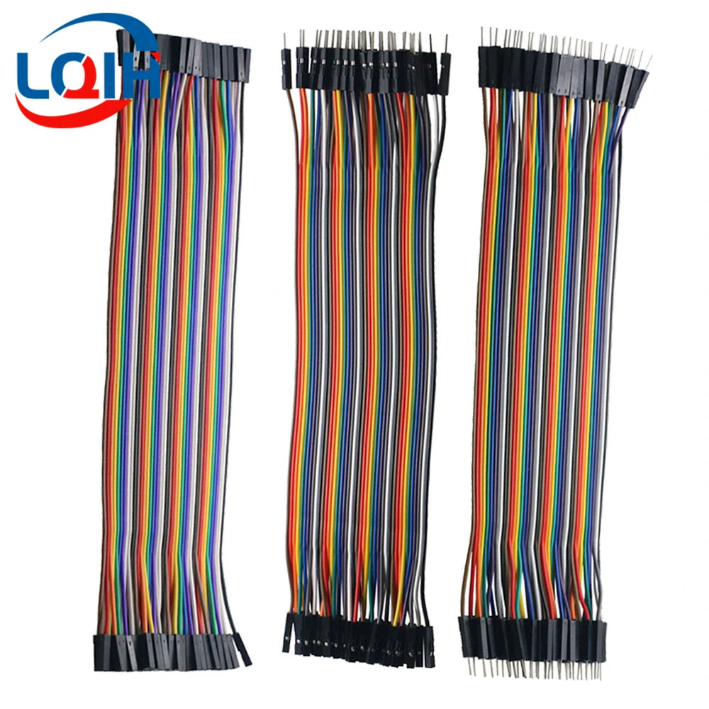 40-120PCS Dupont Line 10/15/20CM 30CM 40Pin Male to Male + Male to Female Female to Female Jumper Wire Dupont Cable for DIY KIT