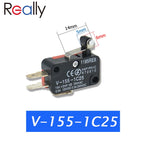 5PCS V-1C25 Series Stroke Limit Microwave Oven Door Micro Switch Hinge Roller Hinge Lever Momentary Snap Action 15A  250VAC