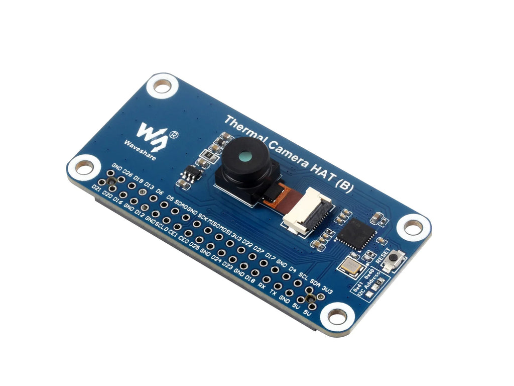 Thermal-90 Camera HAT (B) Waveshare Long-wave IR Imaging For Raspberry Pi Options For 45 90 FOV Raspberry Pi IR Camera 80x62