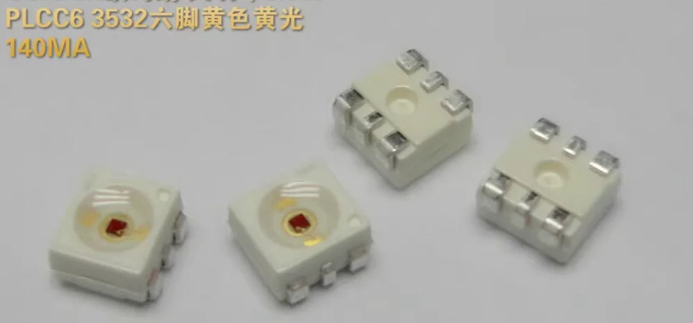 30Pcs Ly G6Sp-Cadb-36-1 Yellow Smd Led 583-595Nm 140Ma 2.25V 14Lm Plcc-6 3.3*3.0mm 3528 6Pins (Ly G6Sp) Lyg6Sp