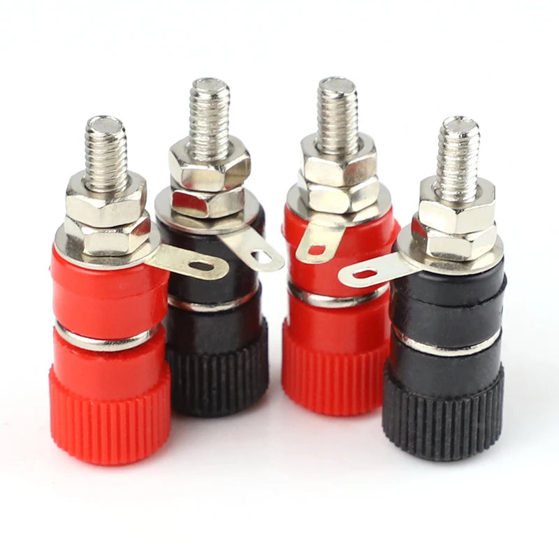 10 PCS  JS-910B 999B Binding Posts Terminals 4mm Banana Plug Socket 4mm Terminal Connector for Amplifier Arduino