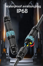 P23 quick connection waterproof connector IP68 waterproof connector male and female aviation plug LED adapter cable connection