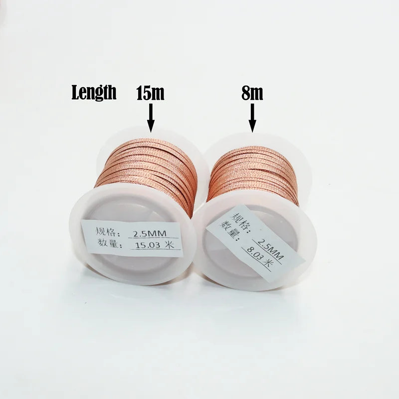 Length 15M 8M Copper Wire 2.0/2.5/3.0mm Desoldering Mesh Braid Tape Solder Remover Wick Wire Welding Tin PCB BGA Soldering Tool