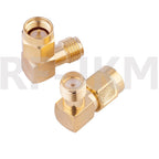 18Pcs Adapter SMA / RP-SMA to SMA / RPSMA Male Plug & Female Jack Straight & Right Angle RF Coaxial Connector