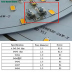 10/50Pcs PCB Screw Terminals Through Hole High Current 30A Copper Square Solder Board Drive Power Wire Terminal Connector
