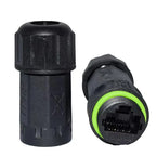 Waterproof M16 RJ45 Mount Panel Socket Wire IP68 8P8C RJ45 Male to Female Network Connector Ethernet Cable Connection Extender