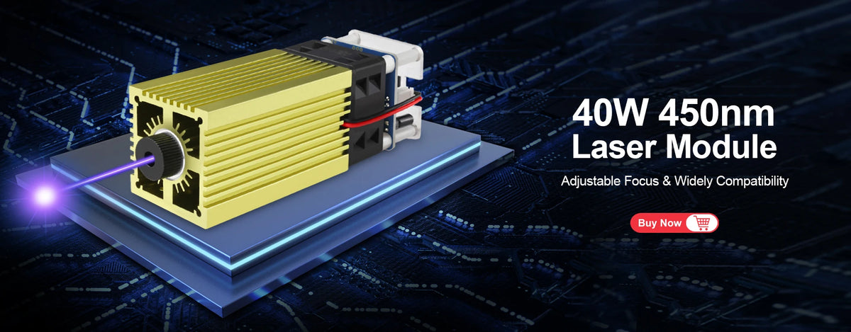 LASER TREE 20W Laser Module 450nm 40W TTL Blue Light Laser Engraver Head for Laser Engraving Cutting Machine Wood Working Tools