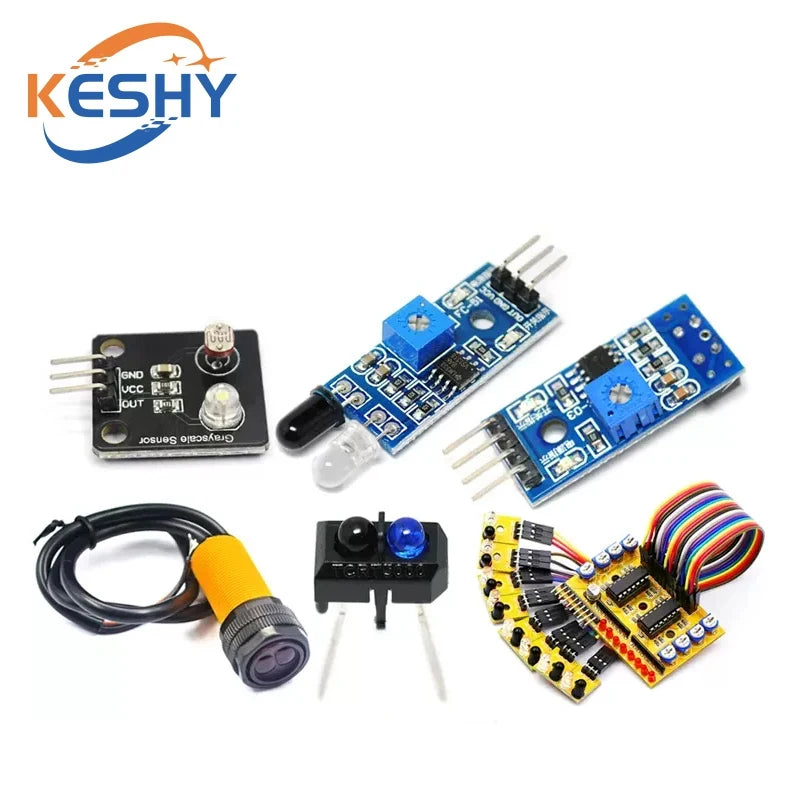 Infrared Detector Tracking Transmission Line TCRT5000 Tracker Sensor Obstacle Avoidance Sensor Module for Arduino Diy Car Robot