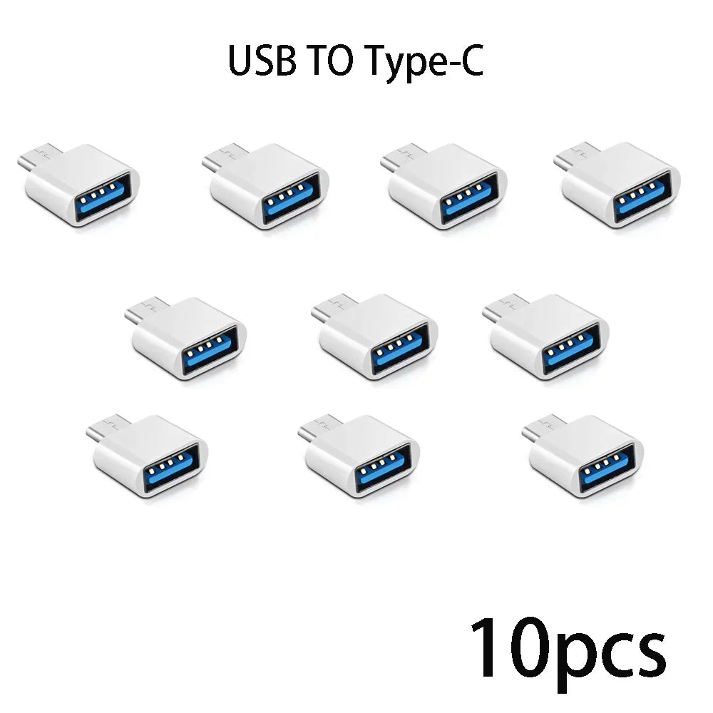 1-20 Pcs USB 3.0 to Type C Adapter OTG Converter USB-A Male to USB-C Female for Samsung Xiaomi POCO MacBook Pro Table