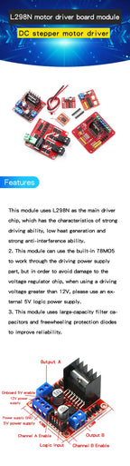 L298N motor driver board module DC stepper motor motor smart car robot accessories TB6612FNG