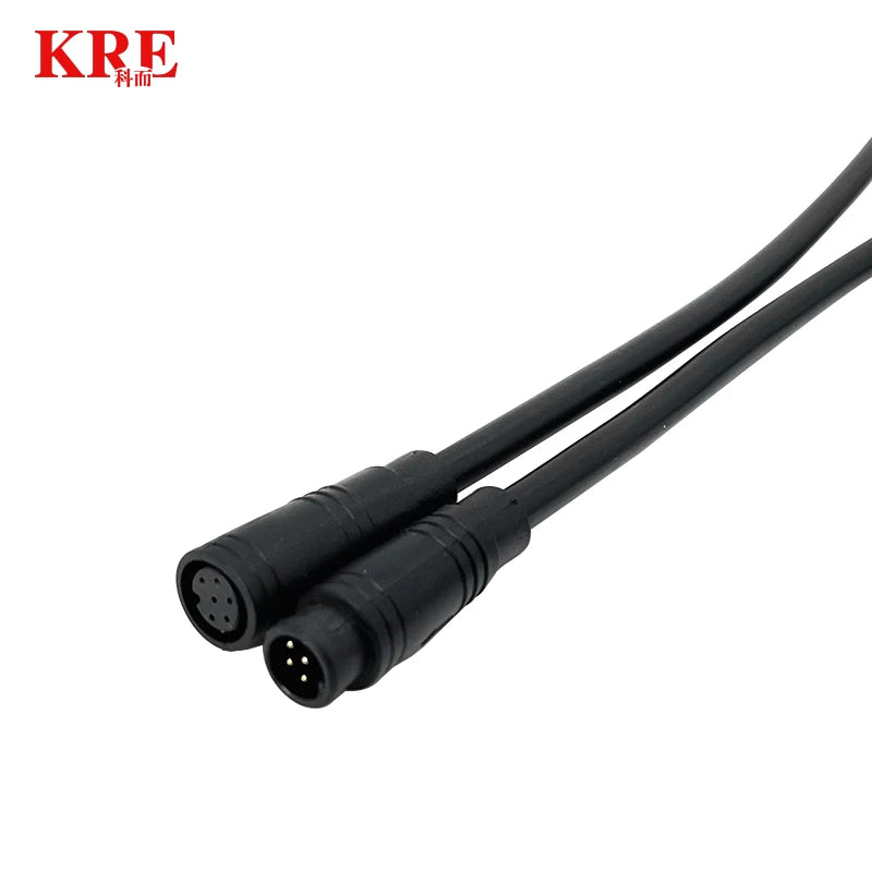 5 Set M6 M8 2 3 4 5 6 Pin Julet Electric Butt Plug Connector Wiring Line Scooter Brake Cable Pluger Signal Sensor 20CM