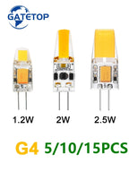 New Product LED Silica Gel Mini G4 Bulb AC/DC 12V COB Warm White Light Without Stroboscopic Replacement of 20W Halogen Lamp
