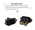 3 Pin AC Power Plug Connector IEC Inlet Socket Consumer Electronics DIY HIFI Amplifier Electrical Audio Interface Panel Mount