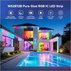 5050 RGB LED Strip Addressable DC 5V 3pin WS2812B IC 30 LEDs/M 60LEDs/M IP30 IP65 Lamp Waterproof Light Tape Chip LED 5M Digital