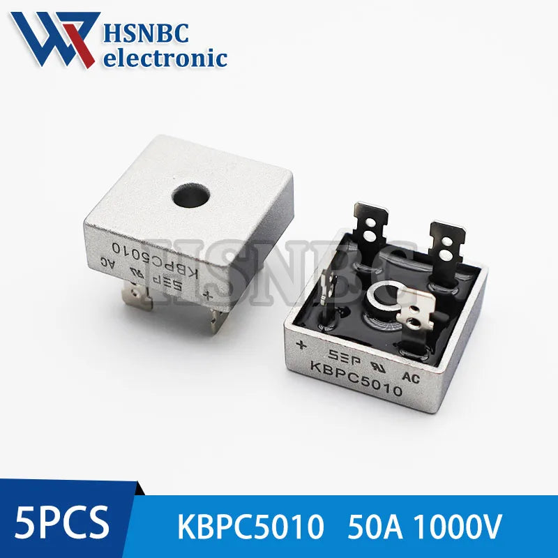 5PCS KBPC1510 KBPC2510 KBPC3510 KBPC5010 Diode Bridge Rectifier KBPC 15A 25A 35A 50A 1000V Rectifiers 100% New Original