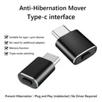 USB C Mouse Jiggler with Switch Button Mouse Mover 3 Jiggle Modes Mouse Shaker Keep Computer/Laptop Awake