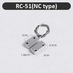 NC Door Sensor Metal Wired Roller Shutter Door Magnetic Contact Reed Switch for Security Alarm System