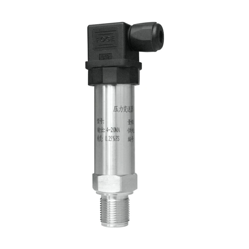 Water Oil Fuel Gas Air Pressure Transmitter G1/2 G1/4 12-36V 4-20mA RS485 0-600bar Stainless Steel Pressure Transducer Sensor