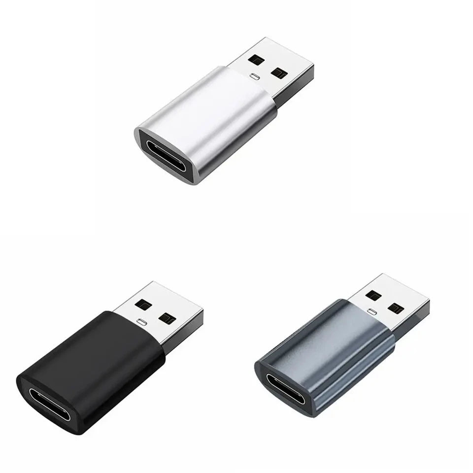 Type-c Female To USB 3.0 Male Adapter Charging Data Cable Connector For iPhone Samsung Huawei Phone Ipad Laptop USB-C Earphone