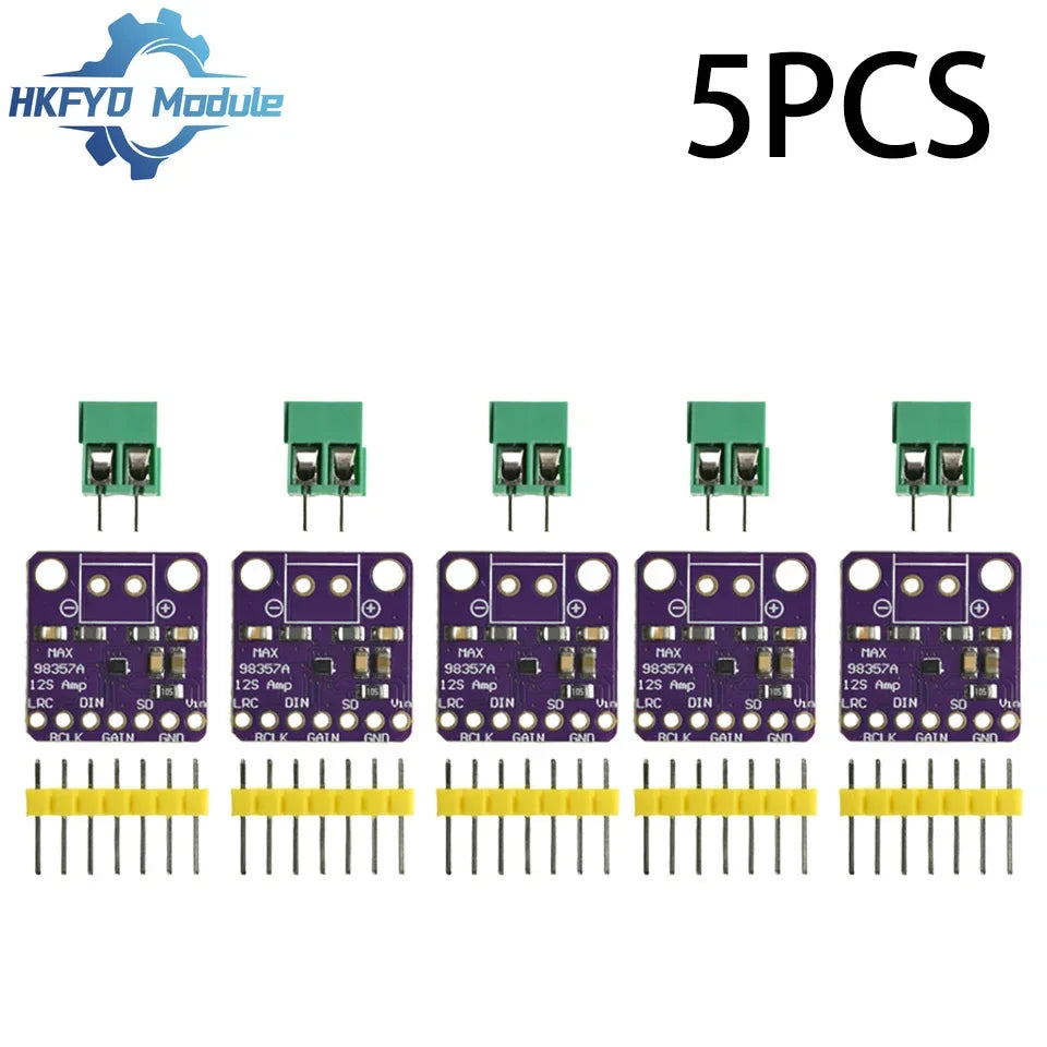1-50pcs MAX98357A I2S Class D Audio Amplifier – 3W Digital Power Module for DIY Speakers & Smart Voice Systems