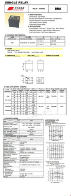 100PCS/LOT 100%New Original SRA-12VDC-CL SRA-24VDC-CL 5PINS 20A Automobile Relay