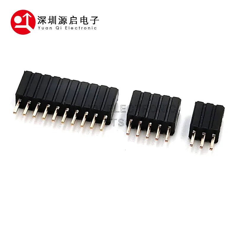 1.27mm 1.27 Pin Header Single Row Female Breakaway PCB Board Connector Pinheader 1*3/4/5/6/8/10/12-40p Plastic height 4.6mm
