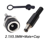 10/50/200Pcs DC-022B DC Power Socket 5.5x2.1/2.5mm Panel Mount Female Jack Socket  DC Connector DC022B