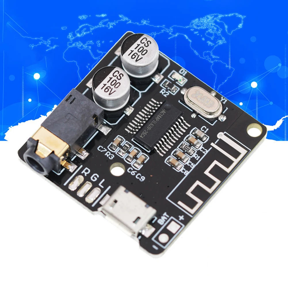 1-3PCS Bluetooth 5.0 MP3 Lossless Decoder Board DC3.7-5V Wireless Stereo Module Micro USB Dual Channel DIY Audio Receiver Boards