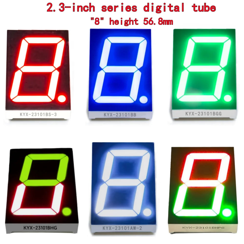 10PCS 2.3-inch digital tube 48mmX70mm digital display screen "8" high 56.8mm 7-segment digital tube 23101 series