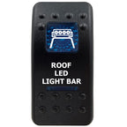 12V Marine Grade Rocker Switch SPST/ON OFF, DPDT/(ON) OFF (ON) Blue Led Light Bar for Carling ARB NARVA Replace Waterproof IP66