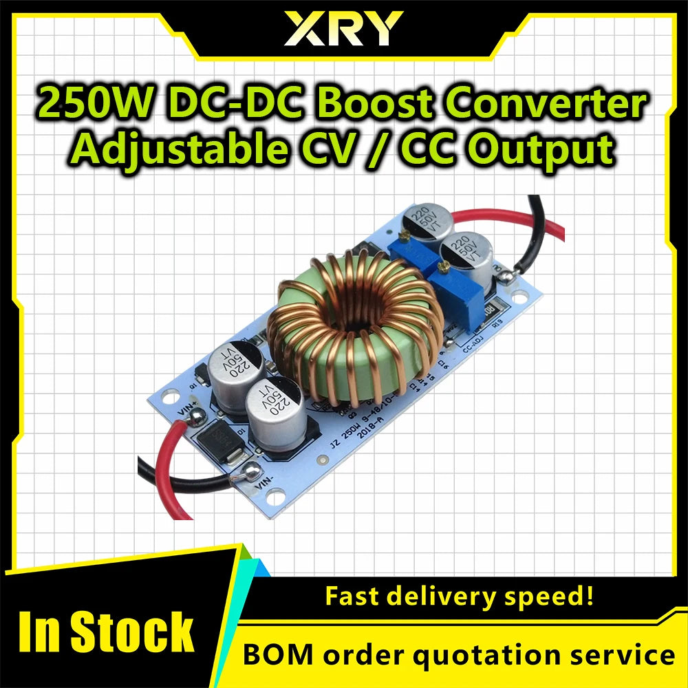 XRY DC-DC boost converter Constant Current Mobile Power supply 10A 250W LED Driver Step Up Module