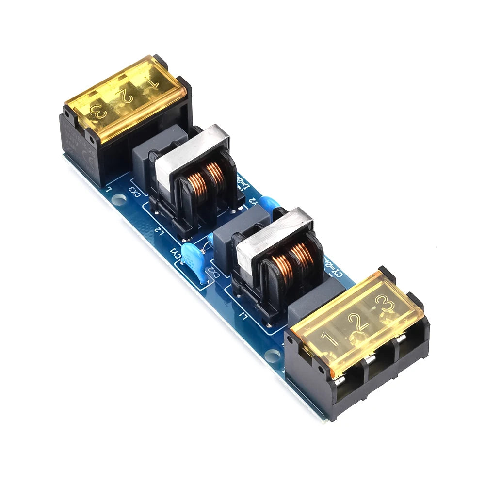25A 6A Power Filter Board EMI High Frequency Two-Stage Power Supply Low Pass Filter Module Power Management EMI Filter