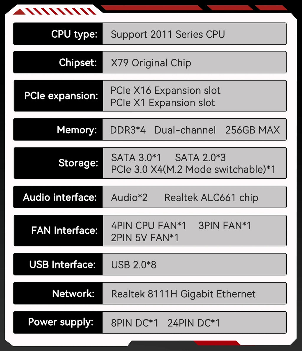 MACHINIST X79 Motherboard S7 LGA2011-3 Xeon Kit E5 2689 CPU Processor and DDR3(2x16gb)32gb 1866MHz Memory NVME/SATA M.2 M-ATX