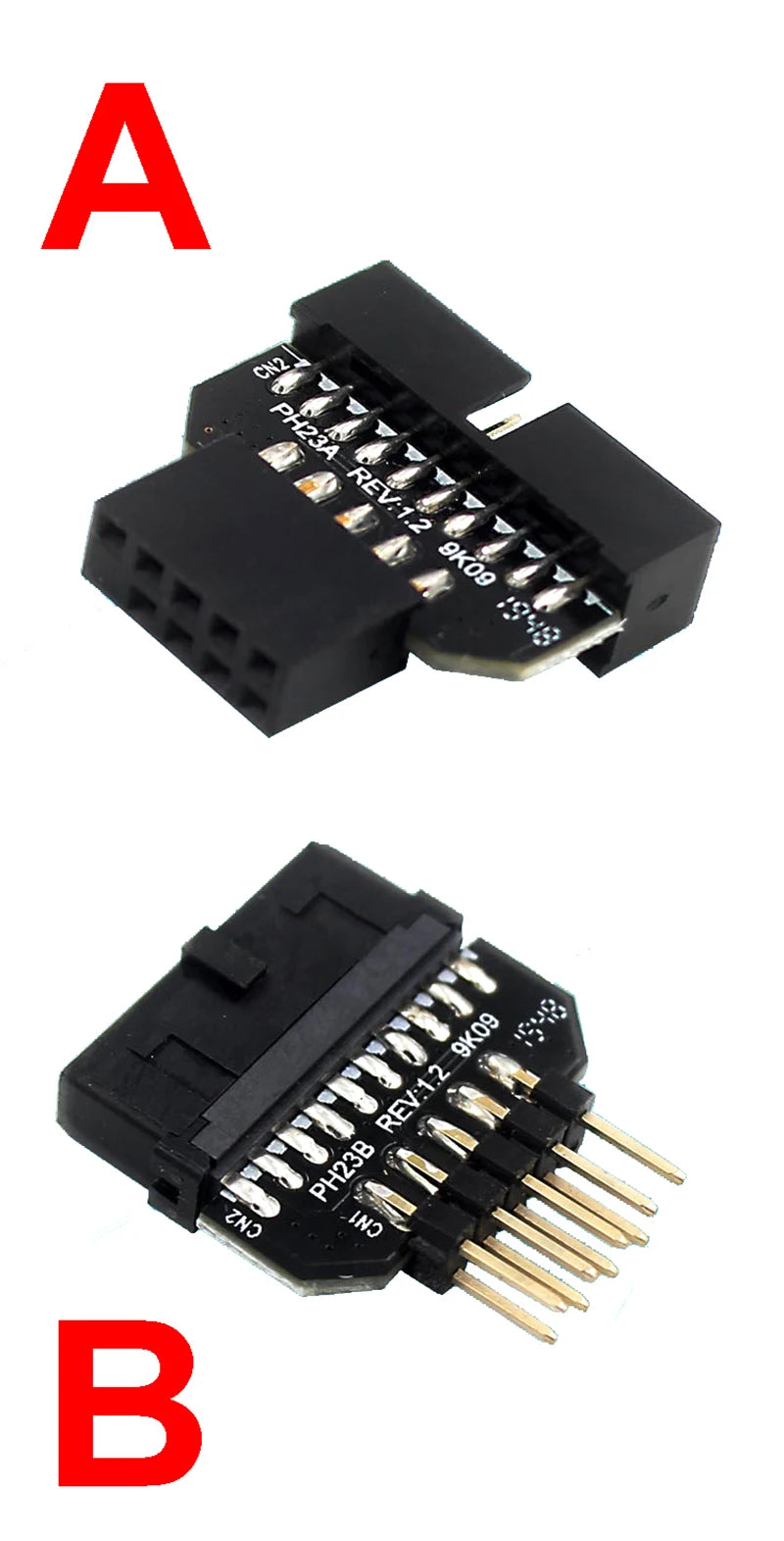 1PCS Front Panel Plug Connector USB3.0 19-pin To USB 9Pin Adapter For Motherboard