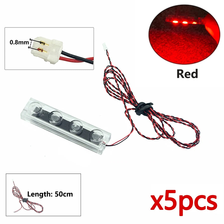 DIY 0.8mm Pin 1x1 1x2 1x4 Length 50cm SMD LED 2835  Remote Control Building Block Flash Lamp City Street Light Bricks