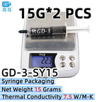GD-3 Thermal Paste Performance 1/3/7/15/30g Gray 7.5W/m-k For CPU GPU Heat Sink Cooling Cooler Grease Compound Silicone CN SY BB