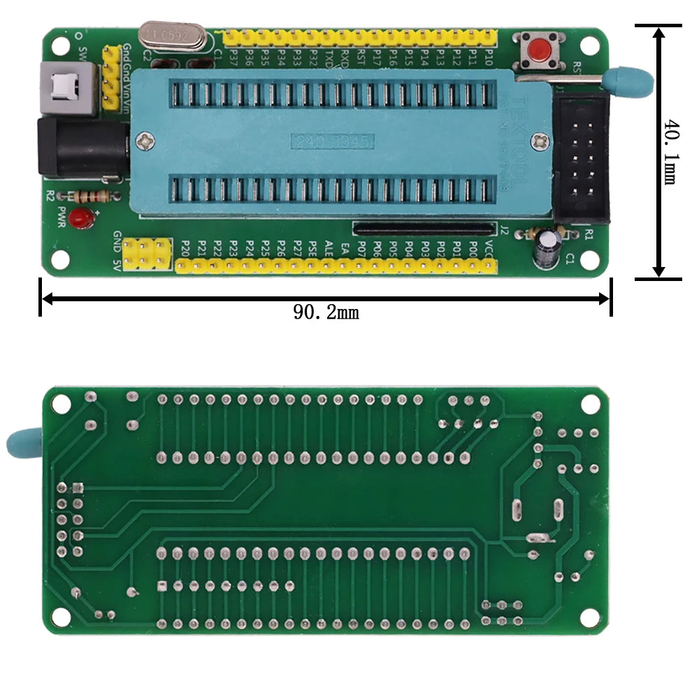 51 AVR Mcu STC Minimum System Board Learning Development STC89C52 AT89S52 40P Locking Seat Module Microcontroller Programmer