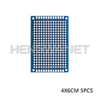 2x8cm 3x7cm 4x6cm 5x7cm 7x9cm Prototype BoardsBlue Circuit Perfboard Double Sided Circuit Boards DIY Electronic Kit