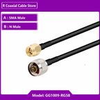 N Type To SMA RP SMA Male Female Connector Crimp for RG58 Cable Extension Jumper Pigtail L16 N To SMA Fast Delivery Brass RF