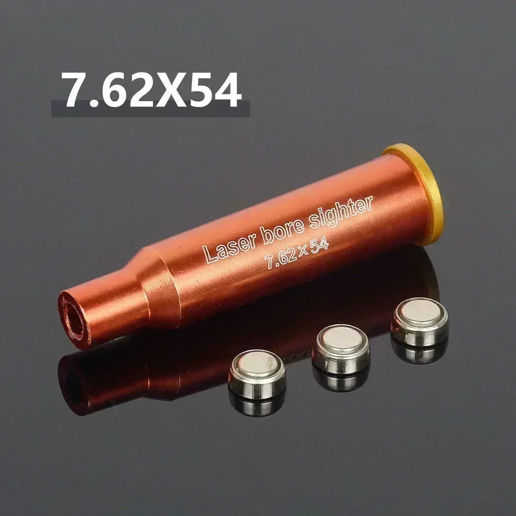 12GA 20GA .308 .223 5.45x39 7.62x39 9x19mm.338 Gauge Red Laser Bore Sighter Training Bullet Boresighter CAL Cartridge Caliber